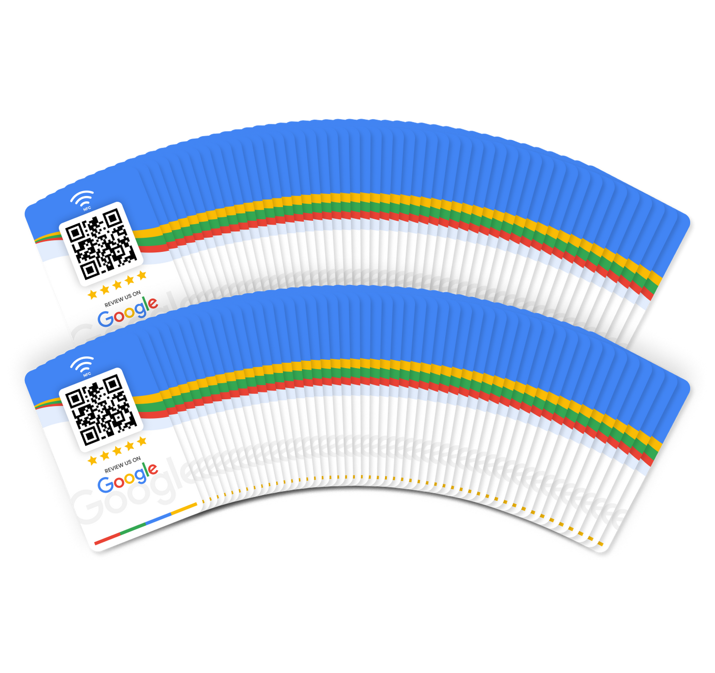 100 Pack White Label Reviewly Smart Cards