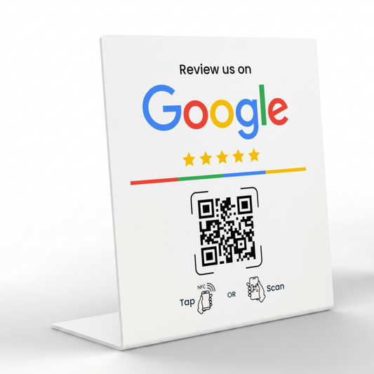 White Reviewly Stand